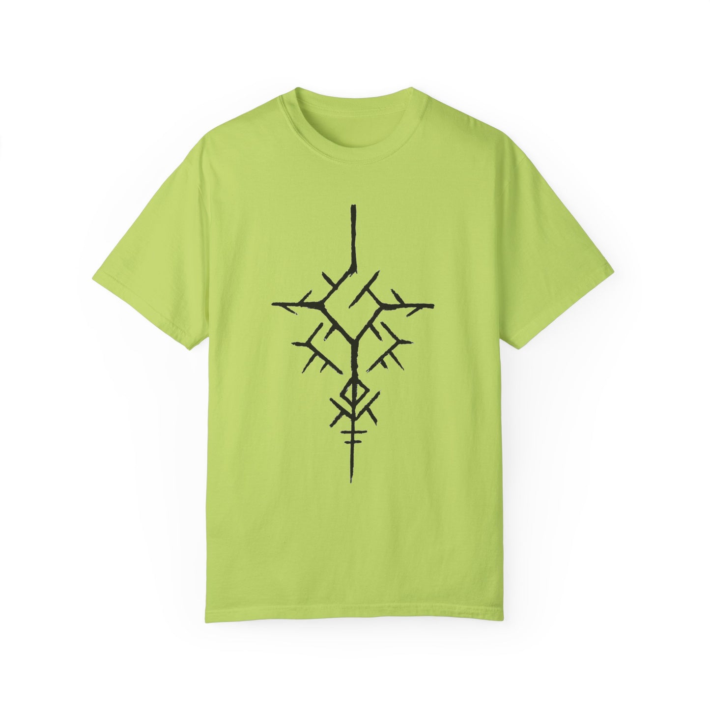 ancient temple design Unisex Garment-Dyed T-shirt