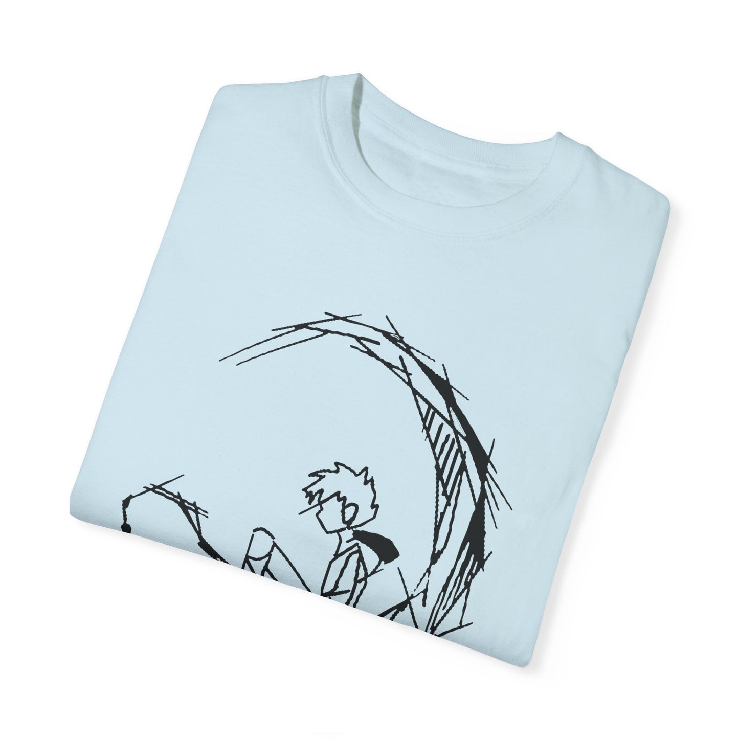 alone with moon Unisex Garment-Dyed T-shirt