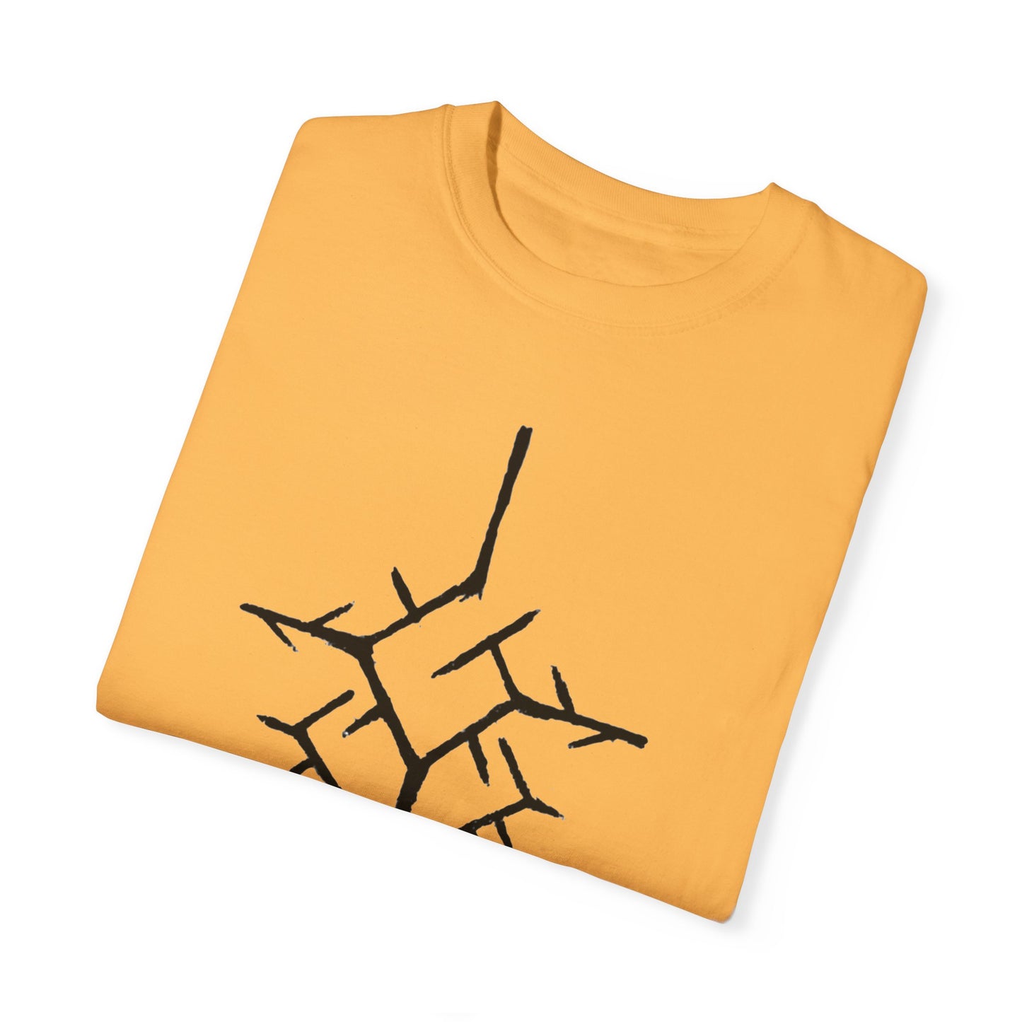 ancient temple design Unisex Garment-Dyed T-shirt