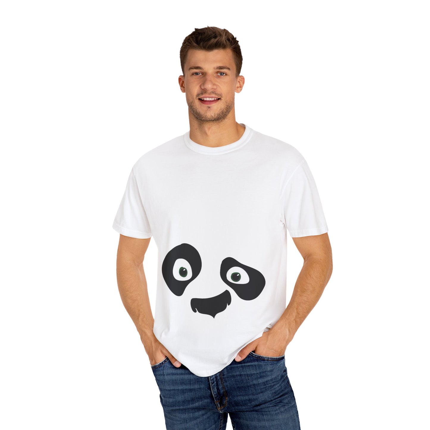 cute panda expressions Unisex Garment-Dyed T-shirt