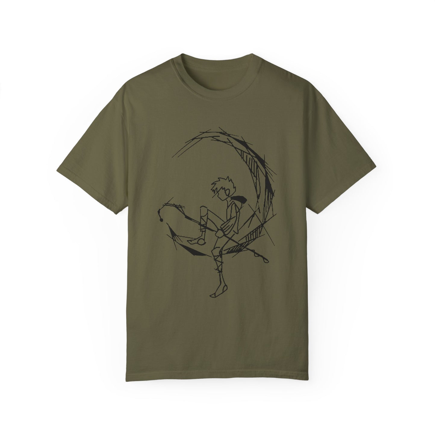 alone with moon Unisex Garment-Dyed T-shirt