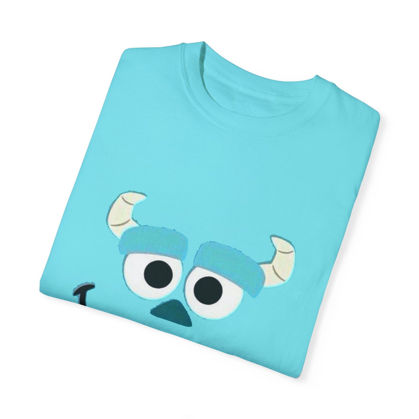 cute monster mockup design Unisex Garment-Dyed T-shirt