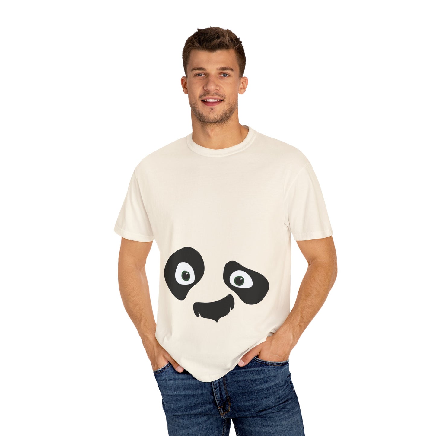 cute panda expressions Unisex Garment-Dyed T-shirt