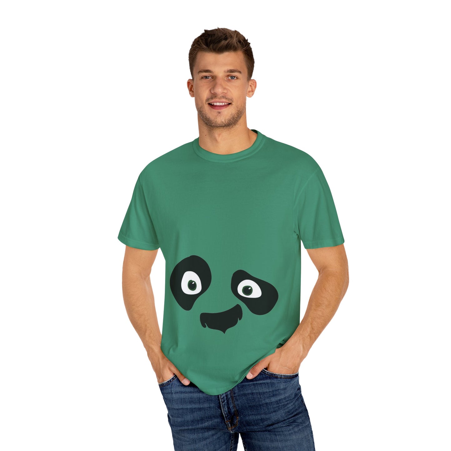 cute panda expressions Unisex Garment-Dyed T-shirt