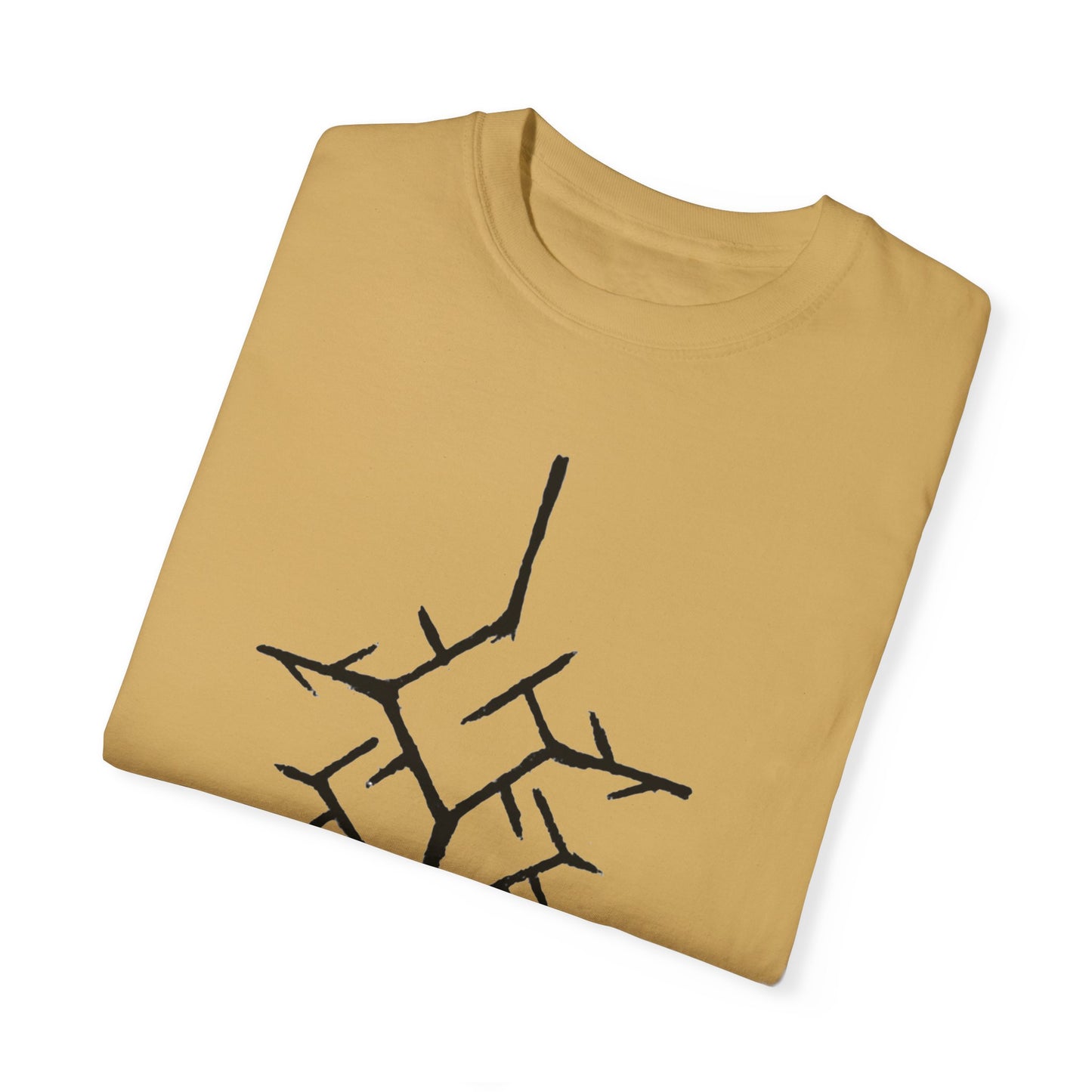 ancient temple design Unisex Garment-Dyed T-shirt