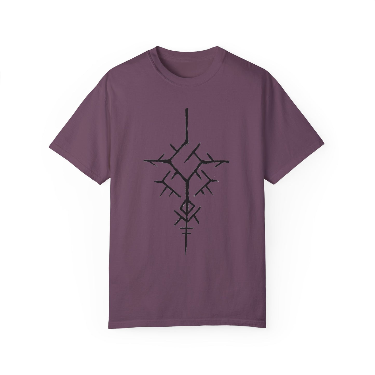 ancient temple design Unisex Garment-Dyed T-shirt