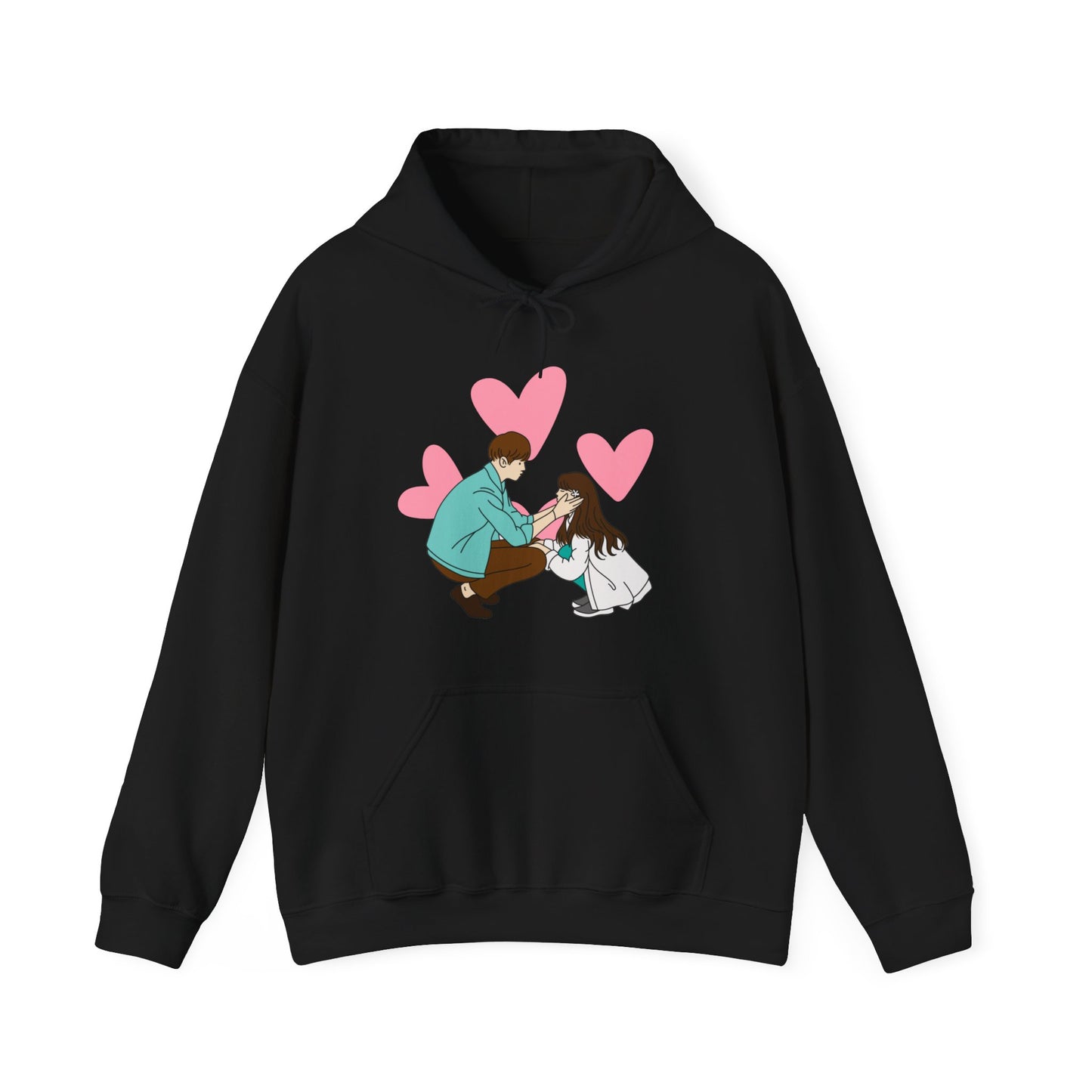 care and love | couple goals | Unisex Heavy Blend™ Hooded Sweatshirt