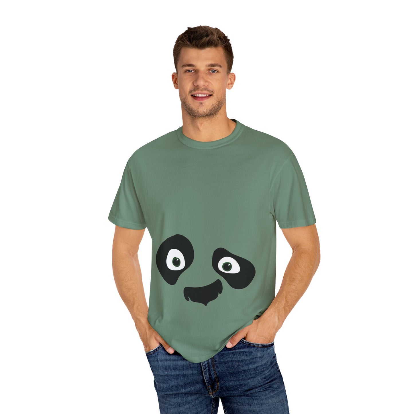 cute panda expressions Unisex Garment-Dyed T-shirt