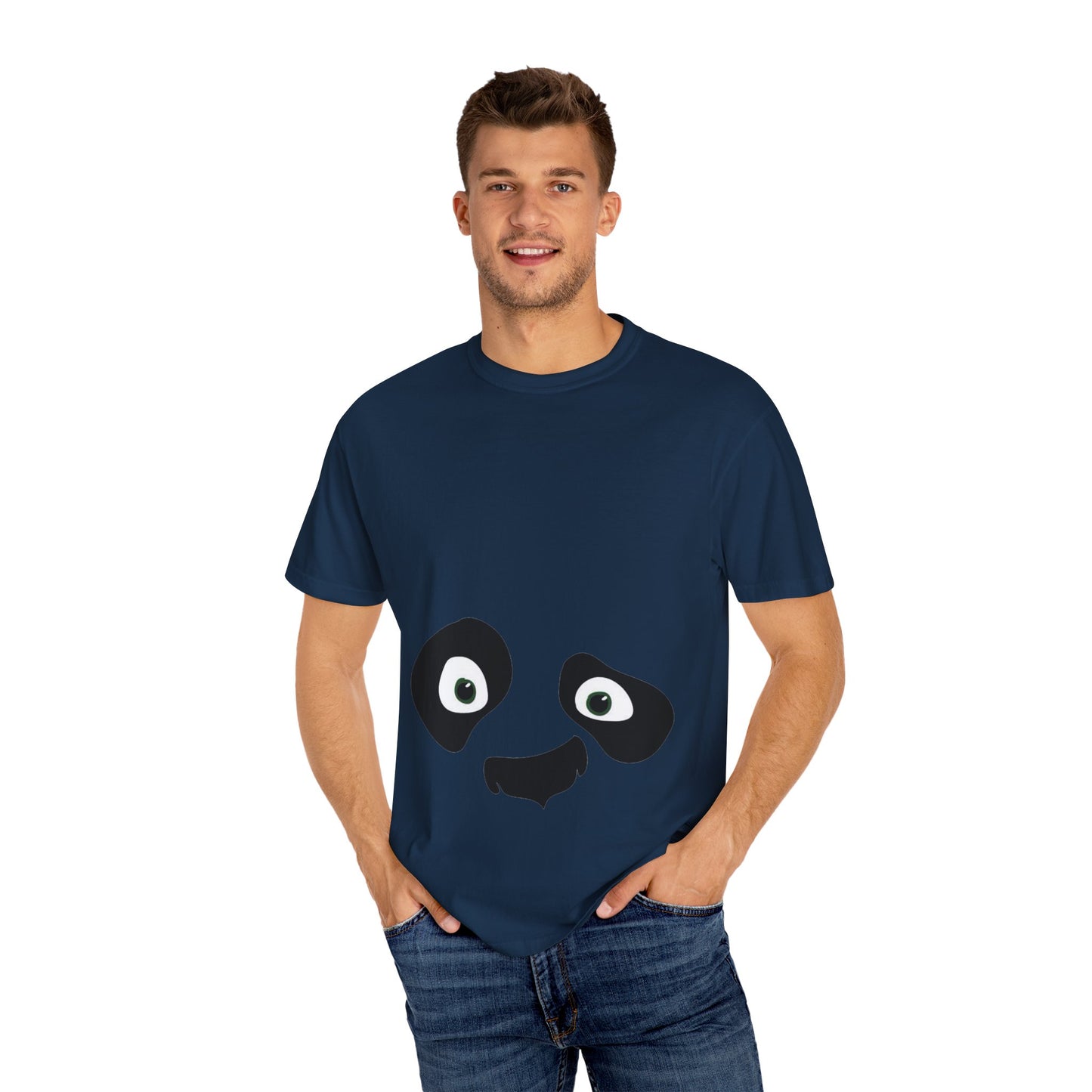 cute panda expressions Unisex Garment-Dyed T-shirt