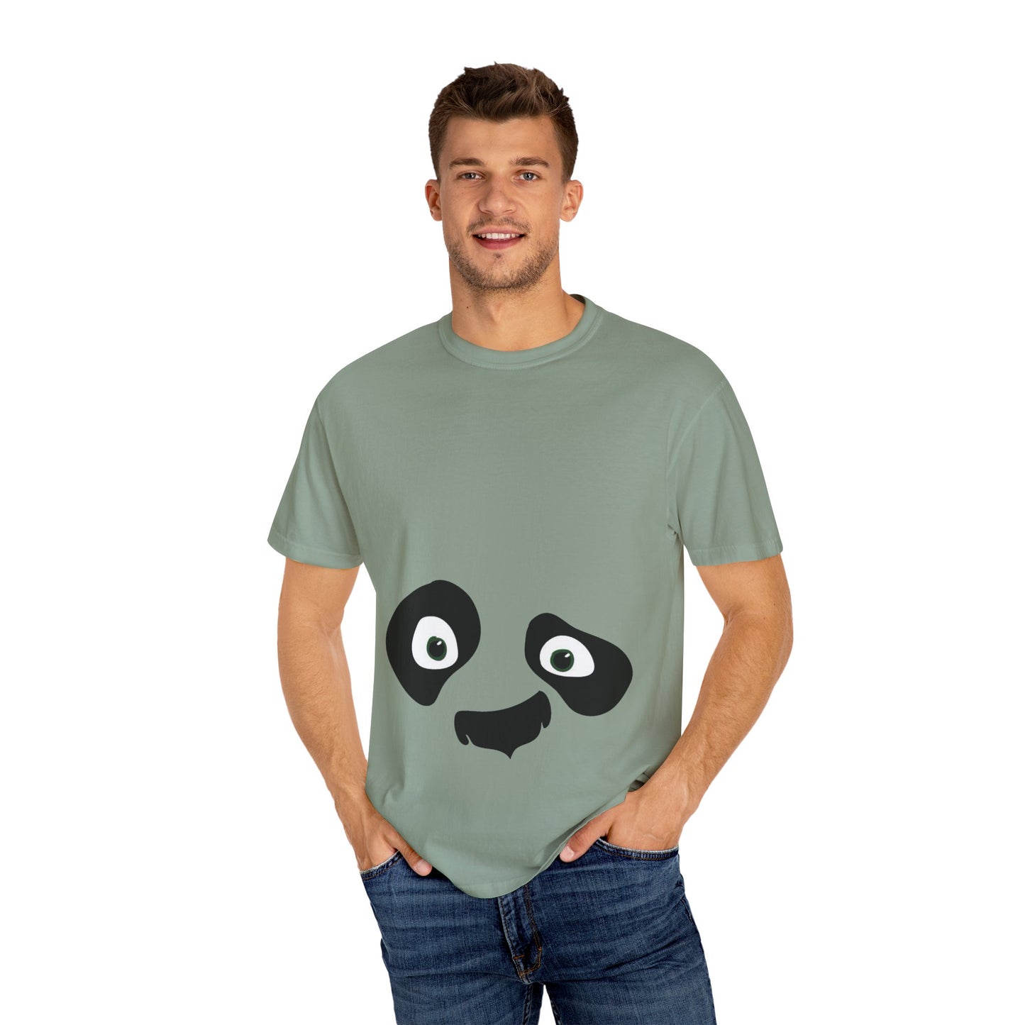 cute panda expressions Unisex Garment-Dyed T-shirt