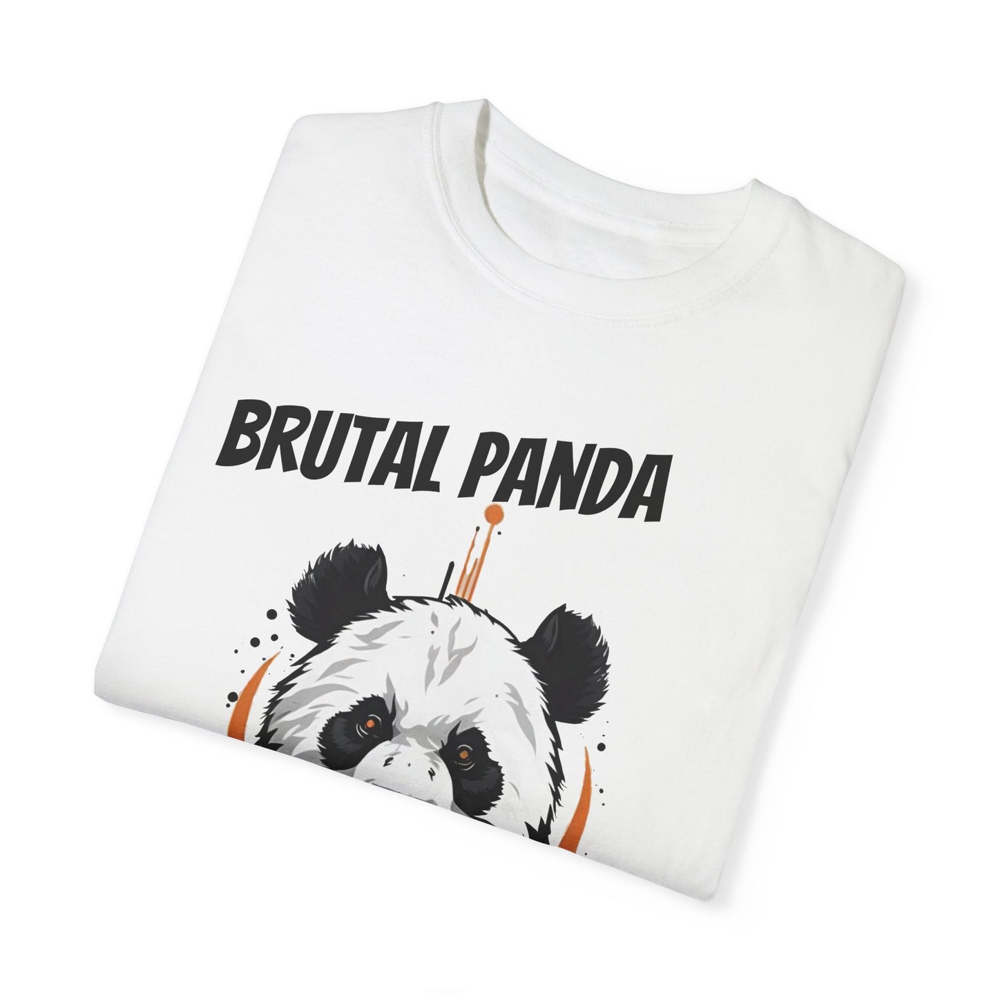 brutal panda ai generated mockup Unisex Garment-Dyed T-shirt