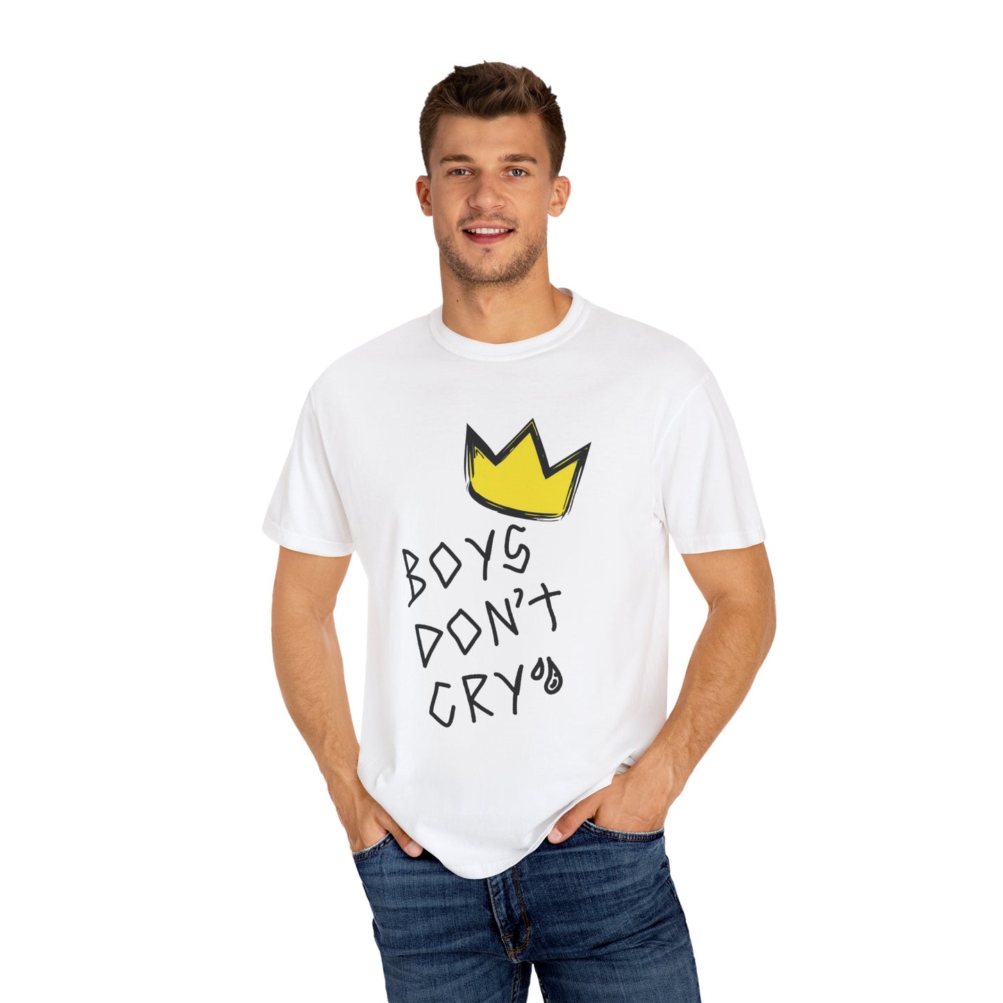 boys attitude quote Unisex Garment-Dyed T-shirt