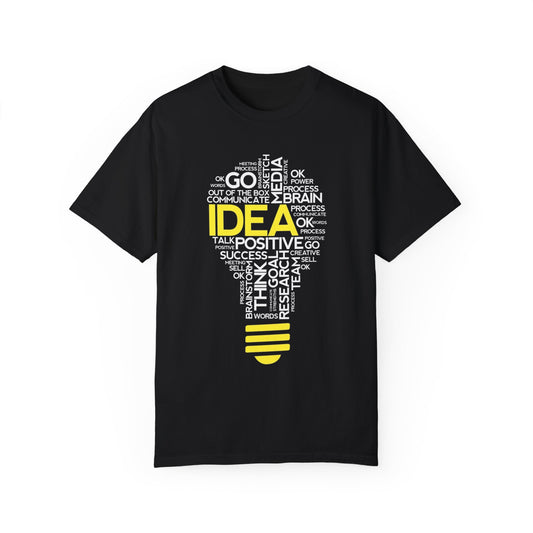 IDEA graffiti mockup design Unisex Garment-Dyed T-shirt