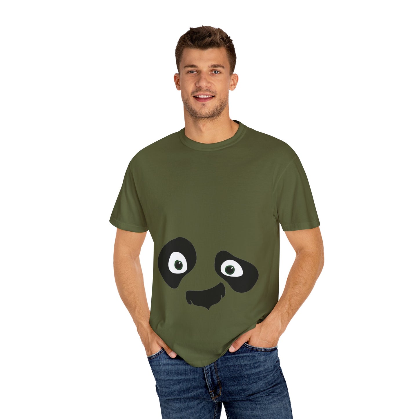 cute panda expressions Unisex Garment-Dyed T-shirt