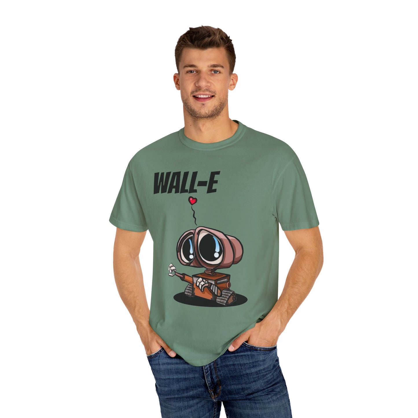 cute wall-e robot | Unisex Garment-Dyed T-shirt