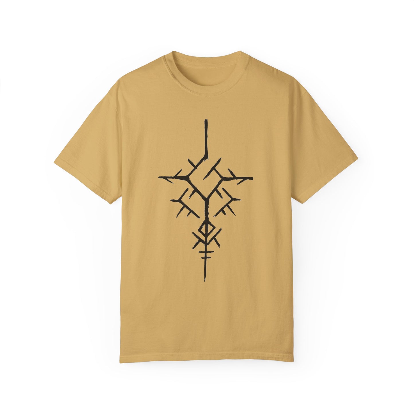 ancient temple design Unisex Garment-Dyed T-shirt