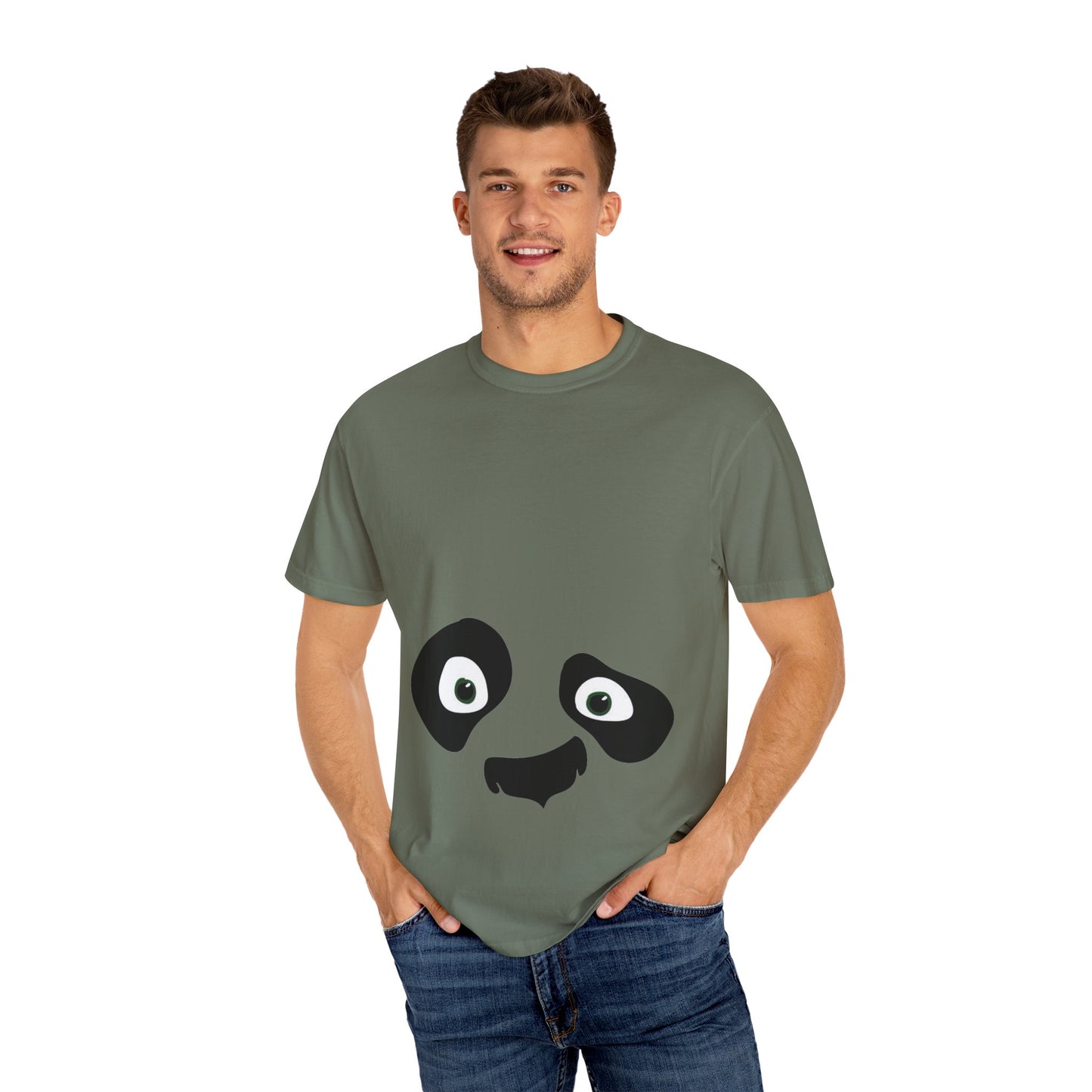 cute panda expressions Unisex Garment-Dyed T-shirt