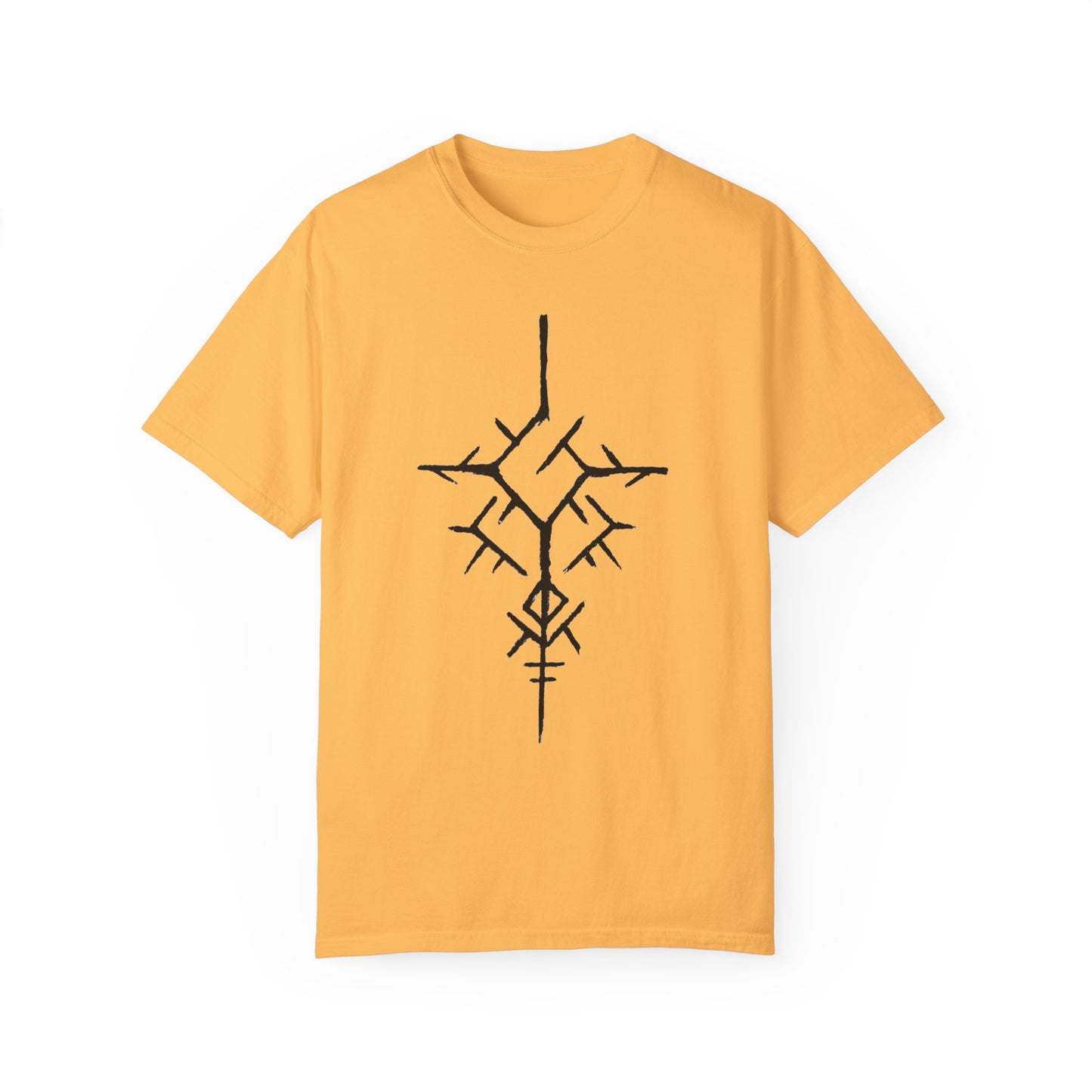 ancient temple design Unisex Garment-Dyed T-shirt